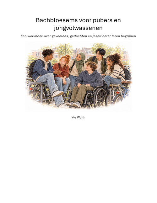 Cover van Bachbloesems voor pubers en jongvolwassenen van Yve Wurth